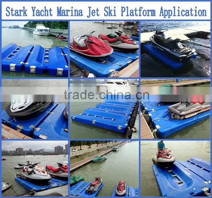 Plastic pontoon dry dock double system