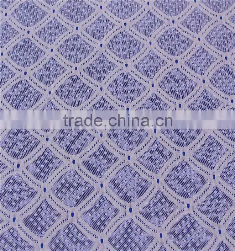 Thinner geometric stretch mesh lace fabric for fashion design lace baju kurung