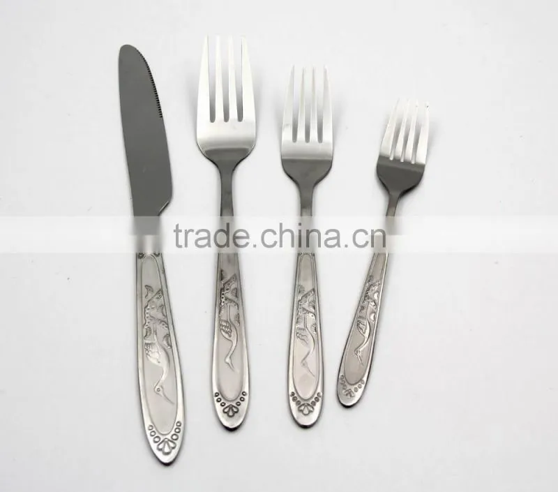 China best quality multi-purpose stainless steel spoon fork knife sets in kitchen and restaurant