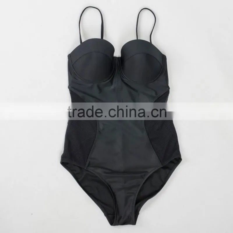 Trade Assurance 2016 OEM best quality custom unique novelty one piece women bikini swimwear