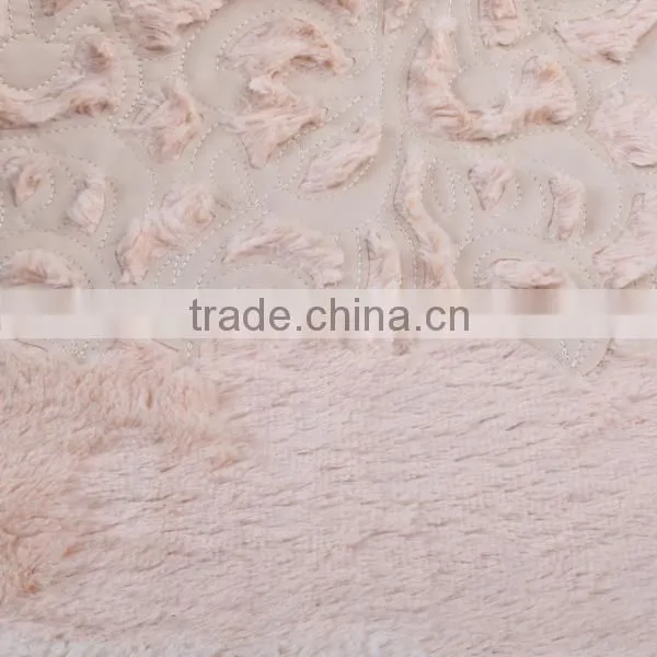 Soft white african velvet lace fabric PU leather for clothing/bag/shoes