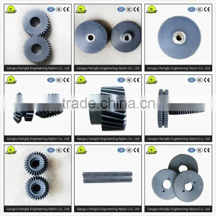 nylon gears spur worm gear injection plastic parts
