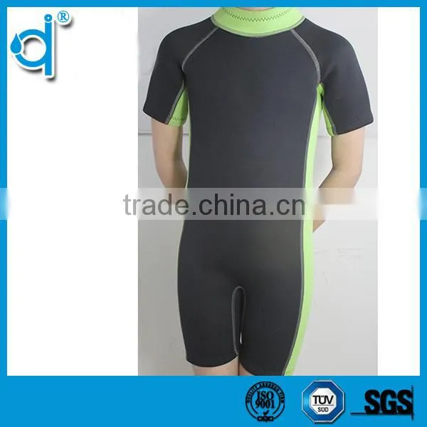 Waterproof Buckle Zipper Green and Black Jumpsuits Neoprene Wetsuits