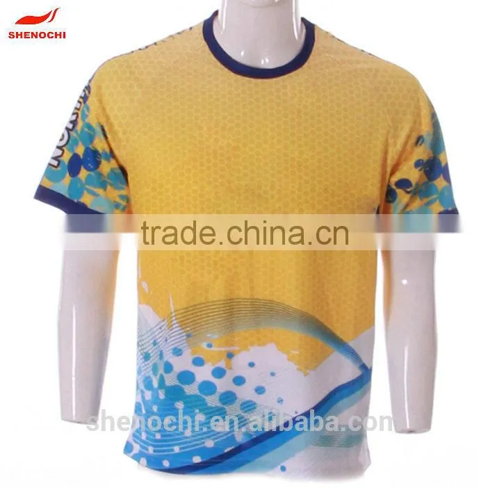 Dongguan factory hiigh fashion custom design dri fit sublimation sport t shirt wholesale