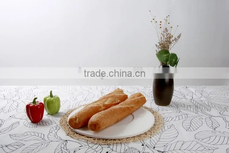 12'' white round ceramic big tray