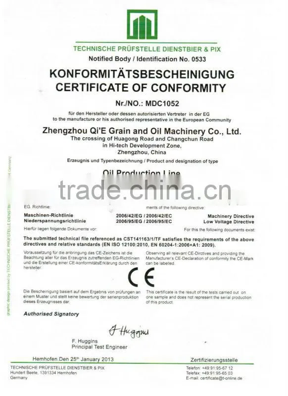 Competitive price! linseed oil extract equipment with CE&BV certificate