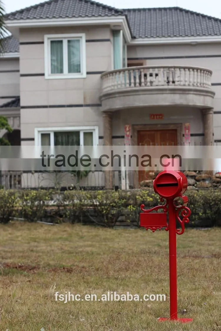 Foshan JHC-1043 Post Mounted Aluminum Mailbox/ Letterbox/ Postbox