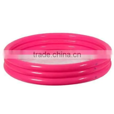 New 60" 3-Ring Pool Inflatable Kids Plastic Swimming Bathtub Paddling Ball Pool,Red And Blue