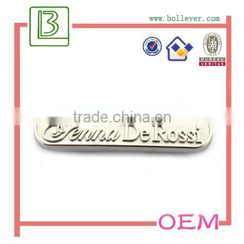 metal logo plate for clothing