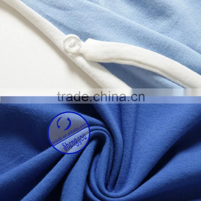 Custom spandex cotton plain short sleeve maternity clothing for pregnancy