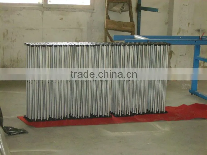 Premium aluminum tube wtih tension system for cosmetic product exhibition