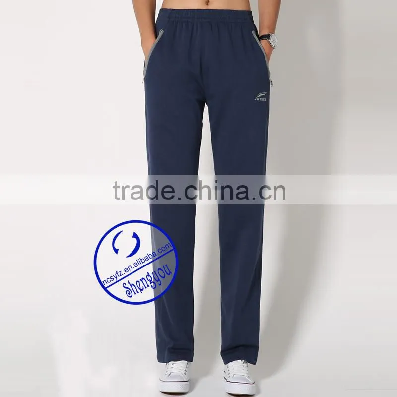 Custom High Quality 100%Cotton Slim Jogger Sweat Pants For Men