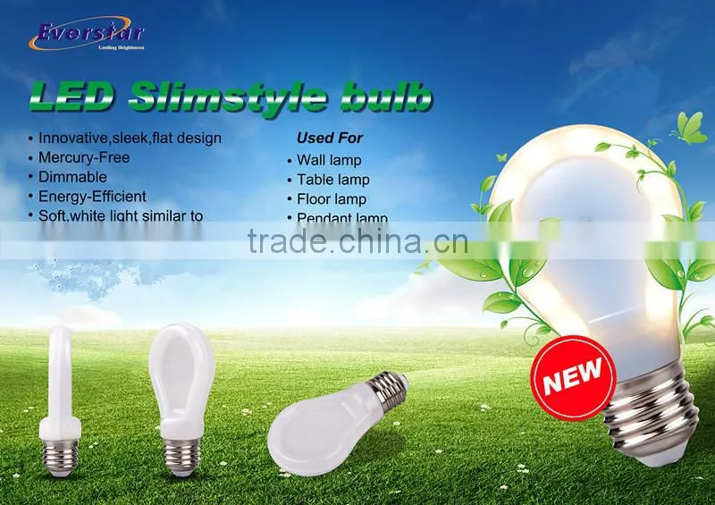 Slim Design High Brightness LED Bulb 9W lighting E27 Light for Floor Lamp