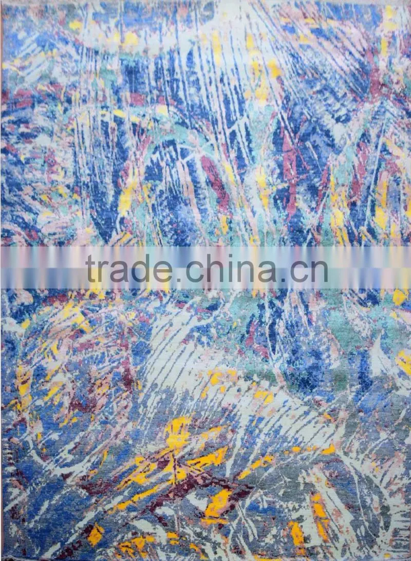 Modern Wool Bamboo Silk Carpet