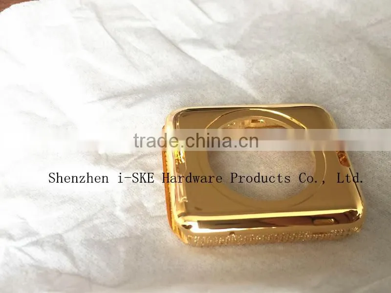 38mm 42mm Stainless Steel gold and diamond housing for Apple Watch