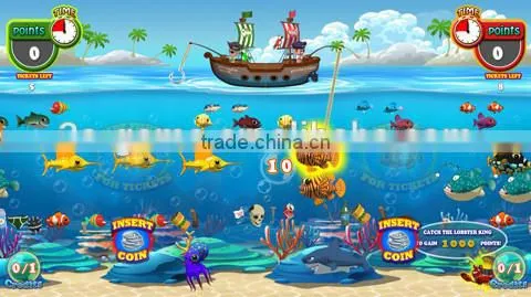 Arcade Redemption Kid PIRATE HOOK Fishing Game Machine
