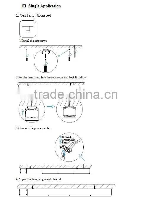 High Lumens Super Linear LED light use for Supermarket/ Shopping center/Food shop