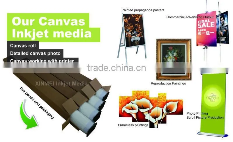 Artistic matte canvas for inkjet printing