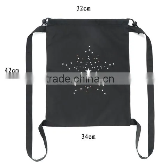 Professional star printing drawstring backpacks china supplier
