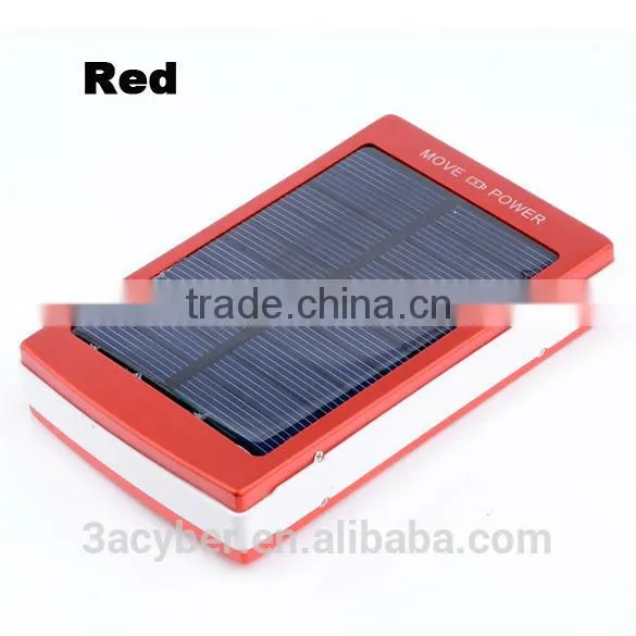 New Solar Powered 30000 mAh Dual USB Mobile Power Bank Battery Charger For Phone Travel Use