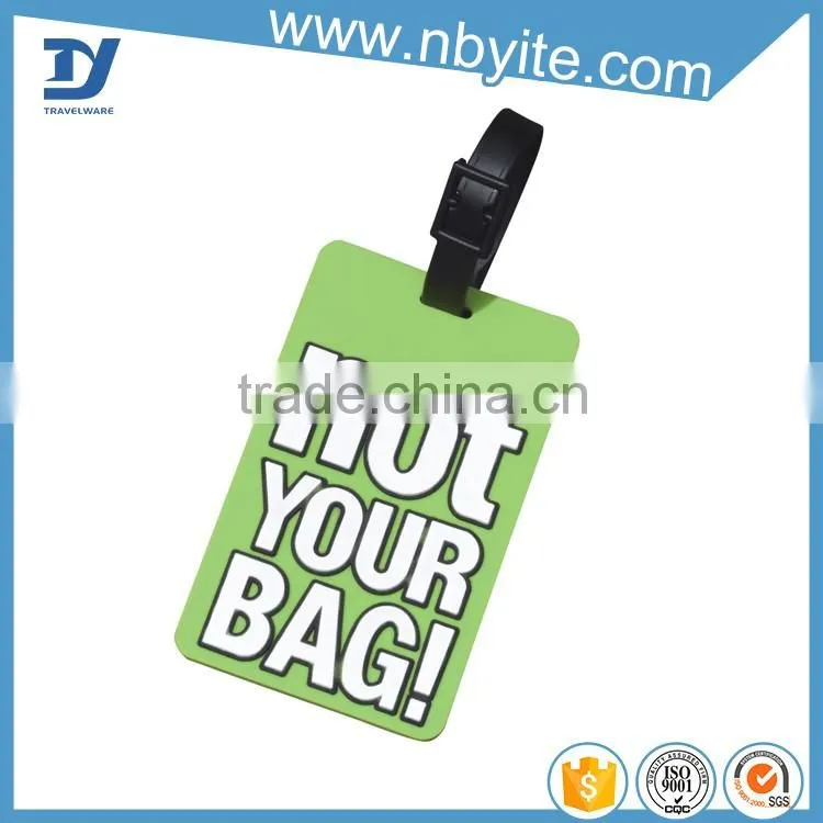 2016 hot plastic wholesale luggage tags OEM factory machine printed pvc card