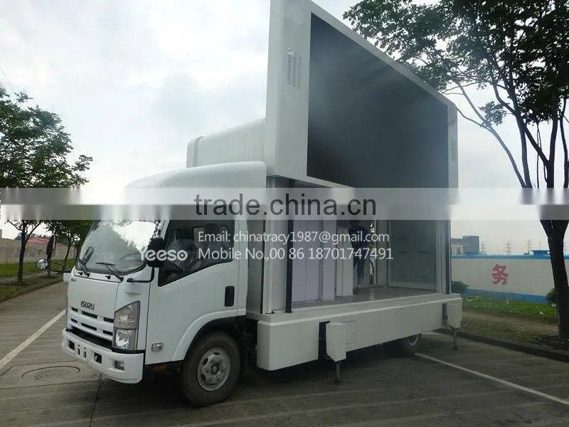 Presidential LED Vehicle,Mobile Advertising Truck, LED Truck, 1 lifting led screen, 1 light box