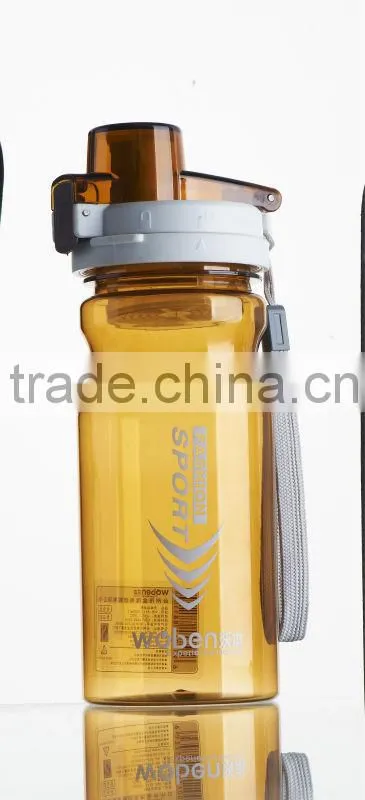 plastic sport drinking water bottle