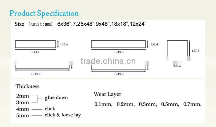 HM-1025 Hot-sale fiberglass waterproof wood texture vinyl plank