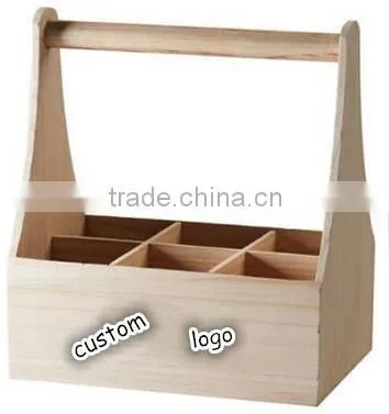 Drinks Bottle Wooden Vintage Handle Storage Crate