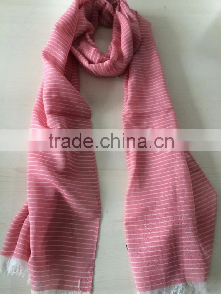 100% cotton stock scarf
