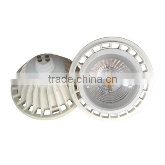 Plastic and aluminum body with high quality 220v led 15w ar111 light gu10