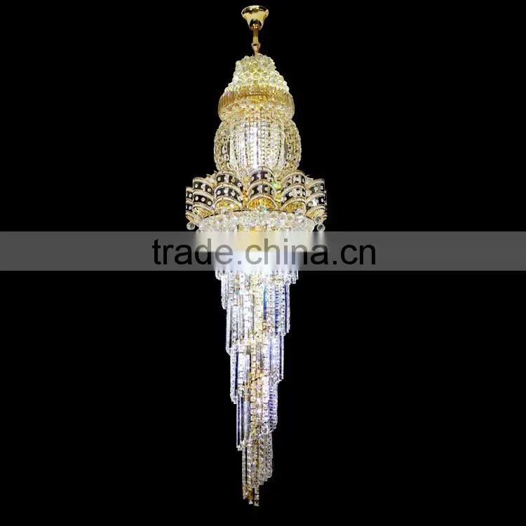 Competitive price high ceiling modern crystal chandelier from China 98108
