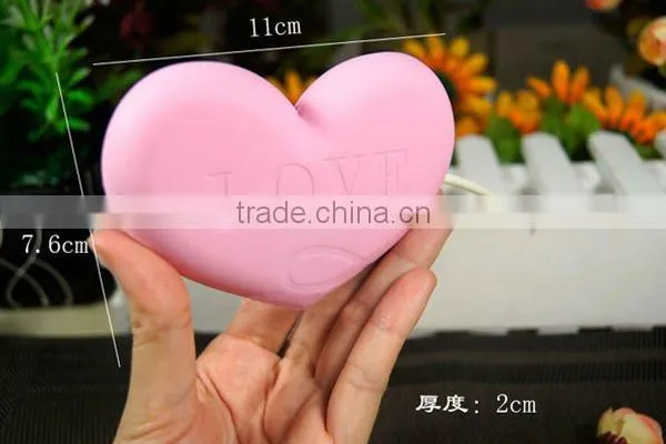2013 the most lovely custom design heart-shaped silicone keys case