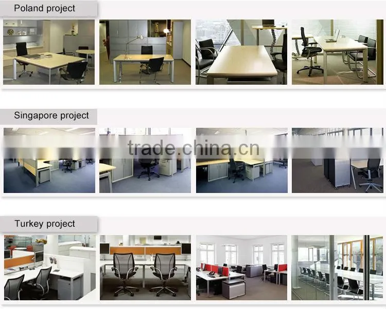 Space saving furniture 4 seat office workstation cubicle for staffs Simple style China supplier