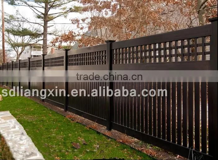 new design dark brown vinyl fence