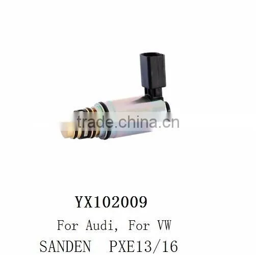 China Factory PXE13/16 Sanden Compressor Auto A/C Electron Control Valve For Audi