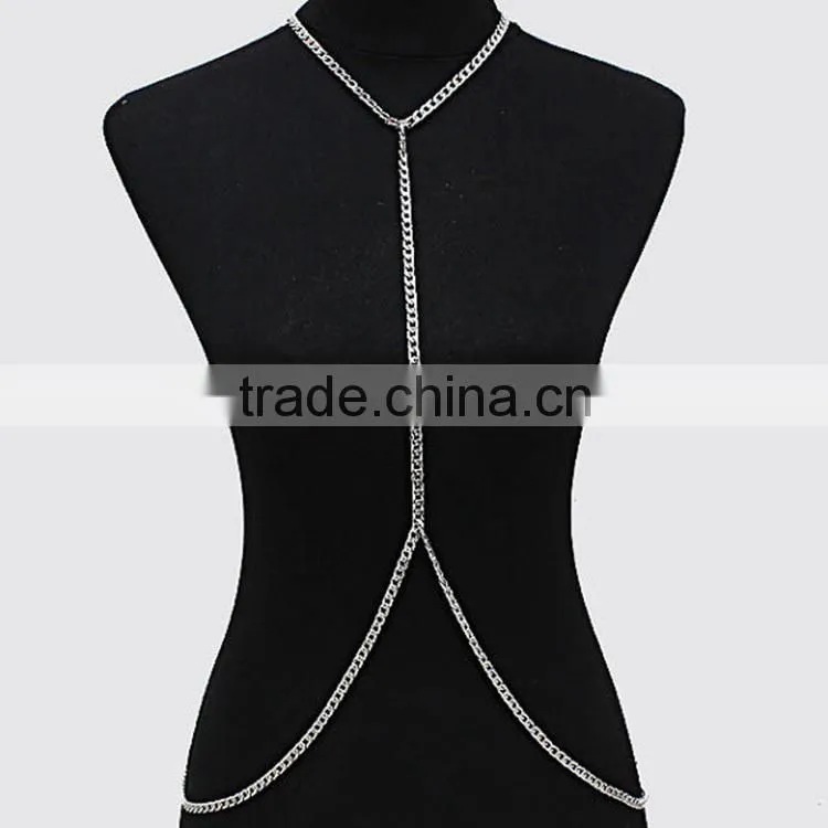 chain strap body chain dress, body chain jewelry for women