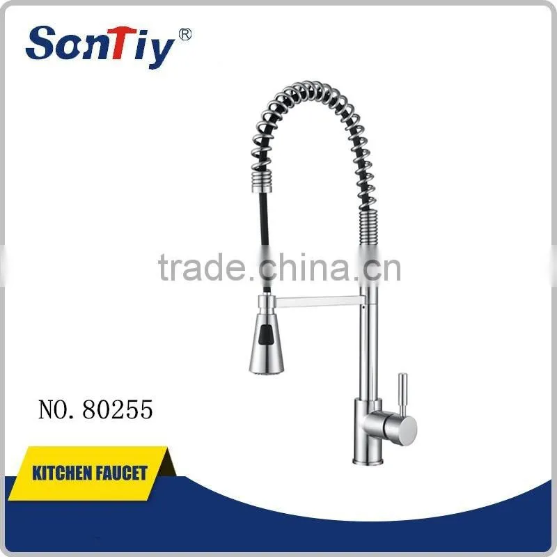 New design good quality faucet brass upc pull out kitchen mixer