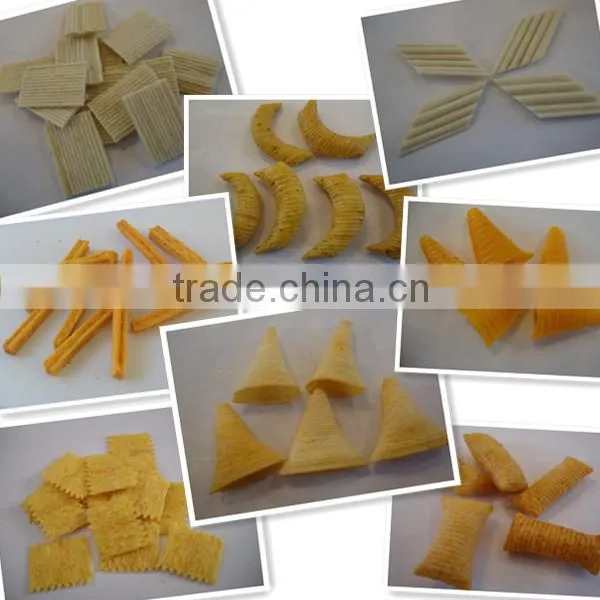 Twin Screw Extruded Fried Wheat Pellets Bugles Making Machine