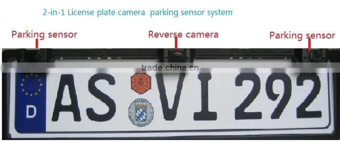 license plate rear camera for car parking sensor