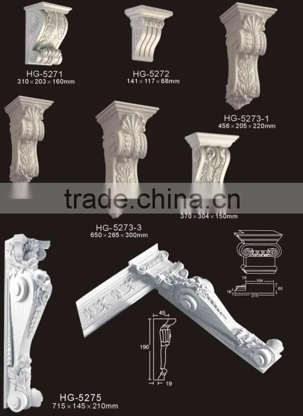 5273 PU foam Corbel in muldings/home decorations/home design
