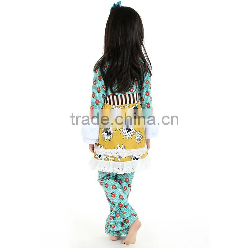 2016 kaiya fall long sleeve top dress 2 piece baby boutique clothing