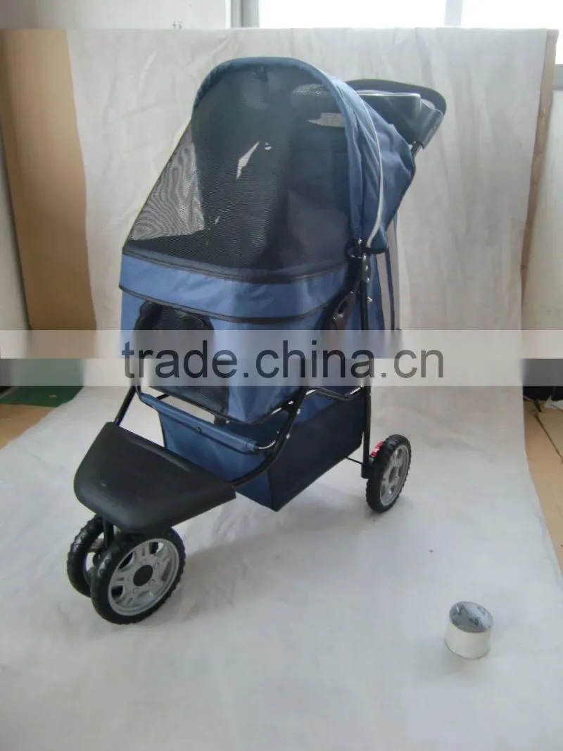 2015 pet stroller with 3 point canopy with game entrance window,with good designs 4 wheels keep your pet safe and comfortable