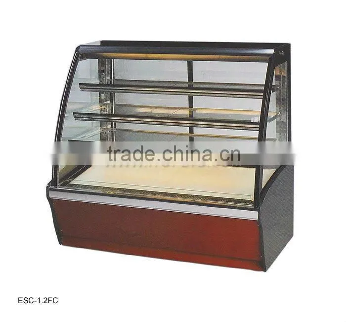 european style cake display cooler