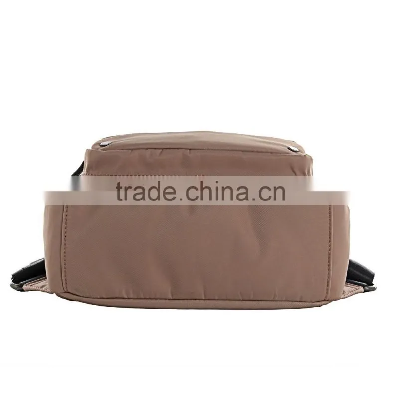 2016 new design Vintage style best nylon brown big backpacks bags unisex