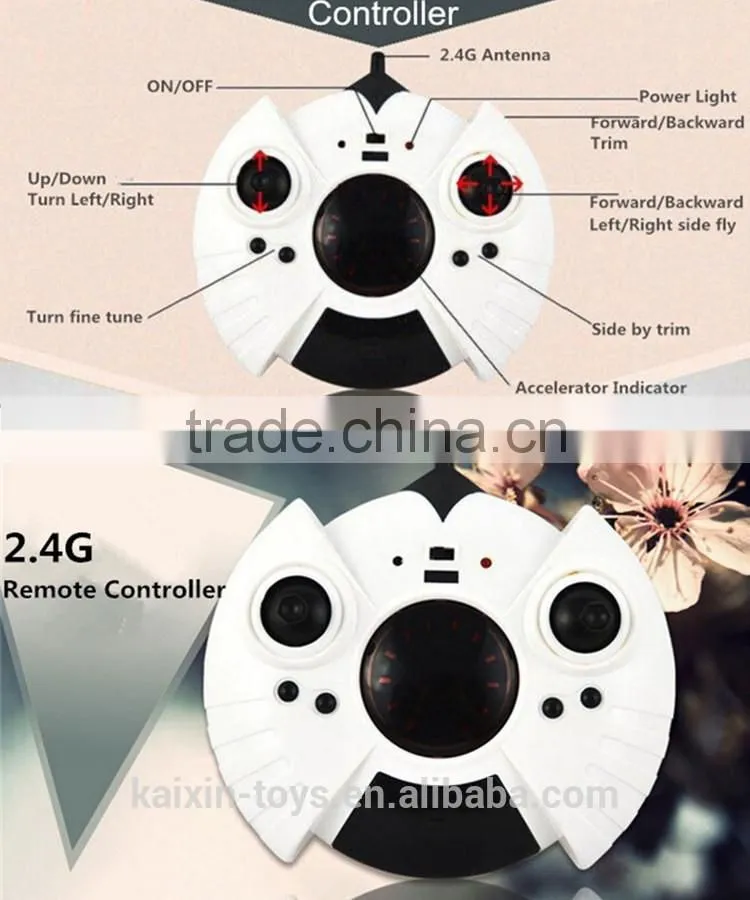 Electronic RC helicopter RC Toys Radio Control Quadcopter 4CH Gyro Rolling Cute Cartoon Style Flying Egg