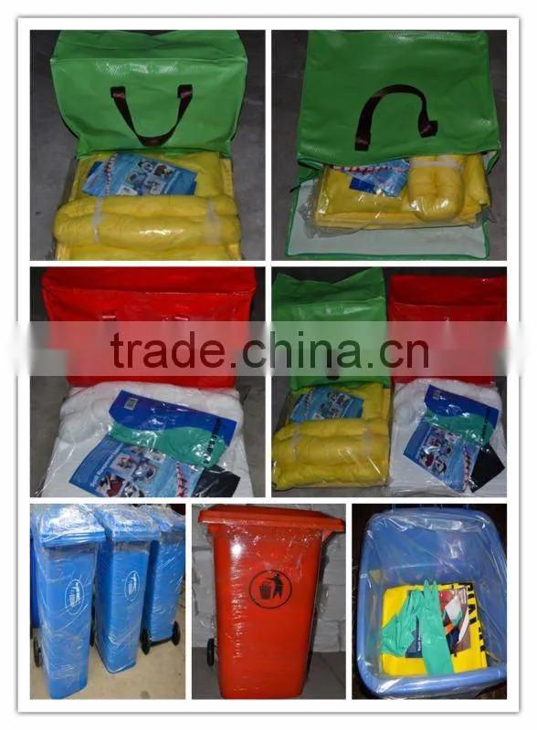 120L Wheelie Bin universal Spill Kits For Leak Control ISO9001:2008