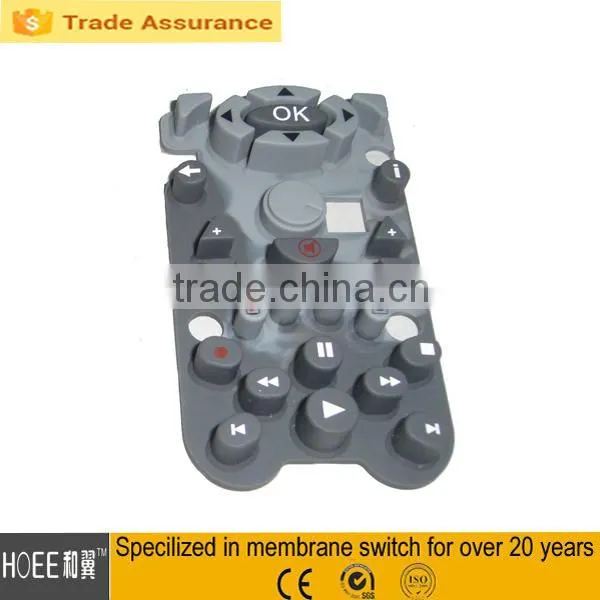 custom rubber keypad silicone rubber keypad