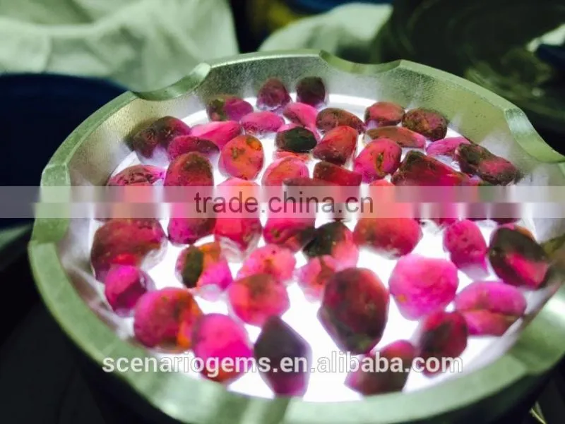 High Quality Natural Purple Garnet Rough 6-8MM