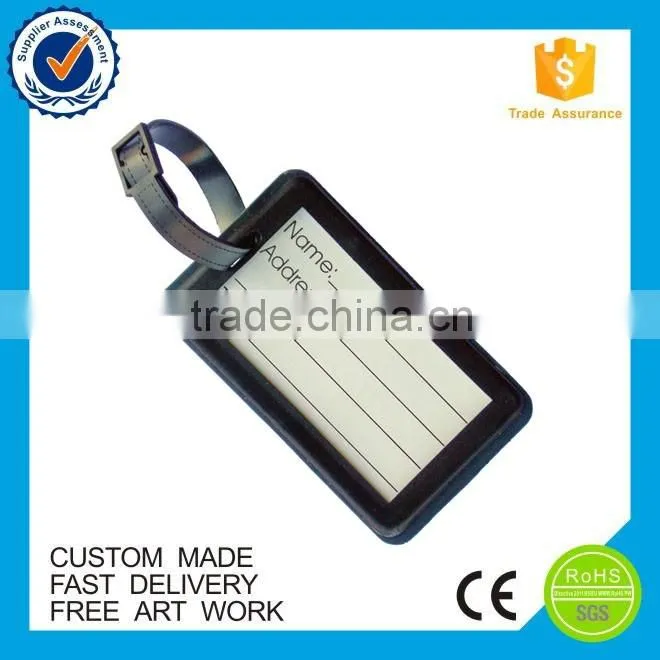 2016 cartoon owl eco-friendly custom luggage tag pvc